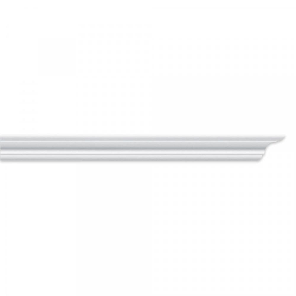 Kit com  10 Barras Roda teto de Poliestireno 2.2cm x 22mm x 2,00m C30 HomEstar 20m Branco