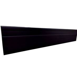 Kit com 10 Barras Rodapé de PVC 10cm x 15mm x 2,40m Master Bariri 24m Preto