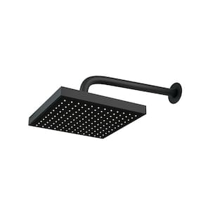Kit 2 Chuveiros Quadrado Articulado Luxo Preto