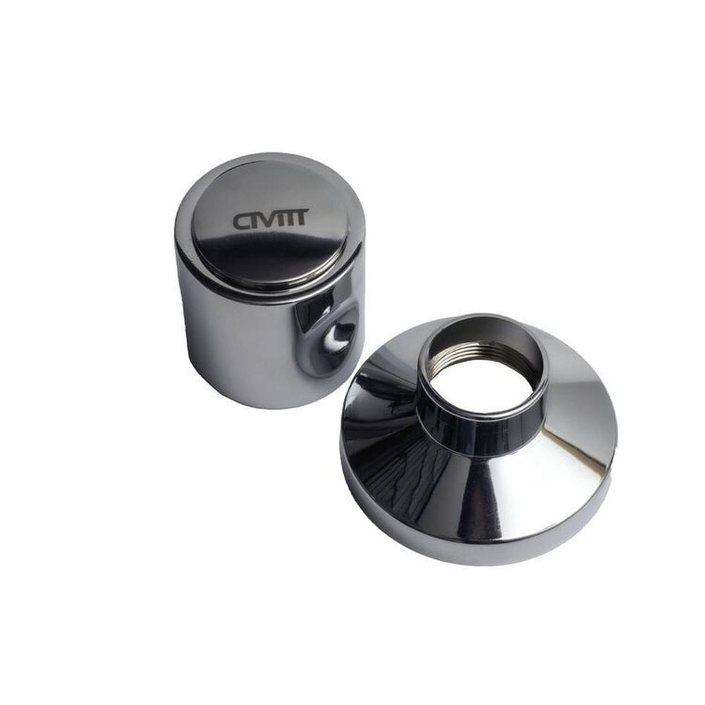 Kit 3 Acabamento de Metal C42 para Registro 1/2\" e 3/4\" Padrao Docol - Inox