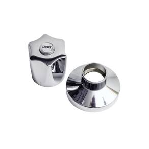 Kit 3 Acabamentos de Metal C50 para Registro 1/2" e 3/4" Padrao Docol Inox