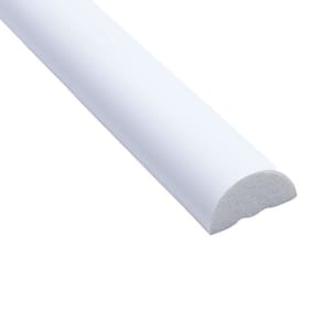 Kit com 30 Barras Rodameio de Poliestireno 2,5cm X 13mm Liso 72m Branco
