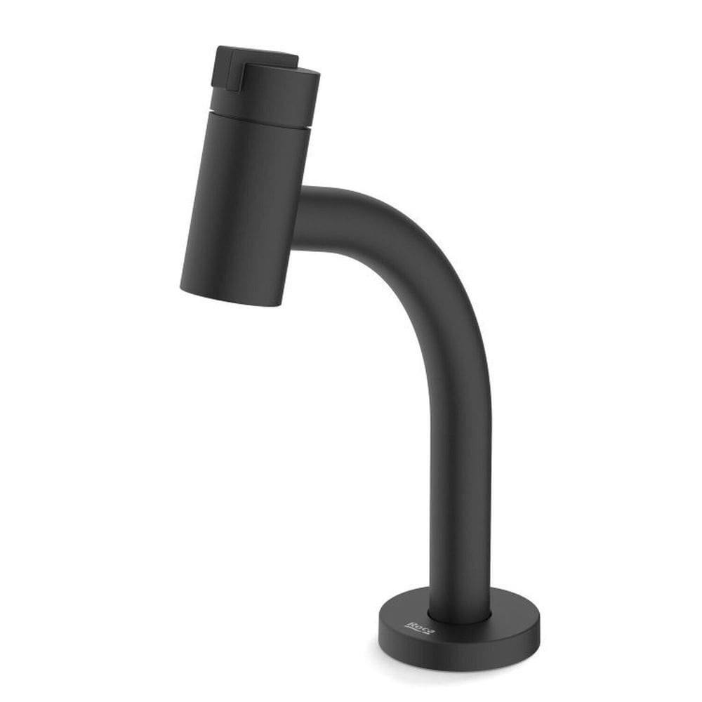 Kit com 3 Torneira para Lavatório de Mesa Bica Baixa New Singles Preto Matte