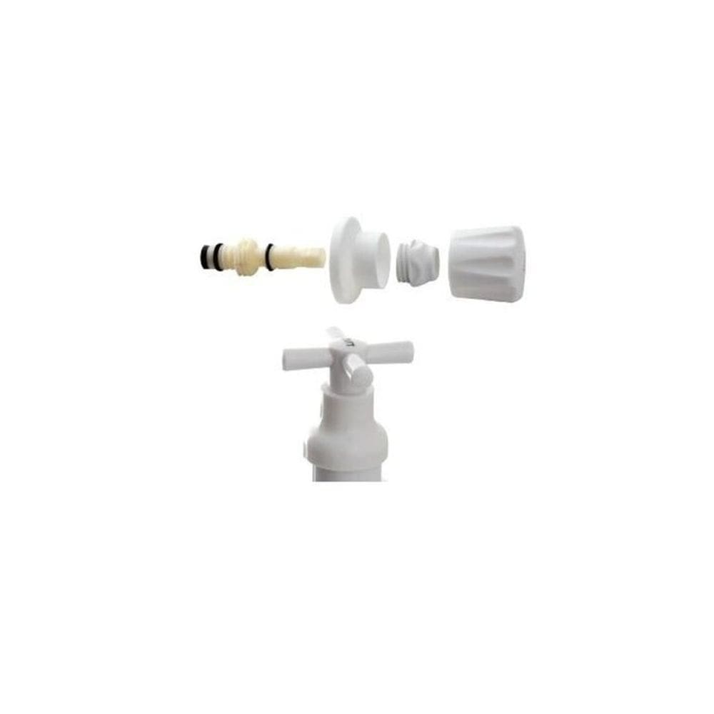 Kit 3 Acabamentos Registro de Pressão Abs Branco