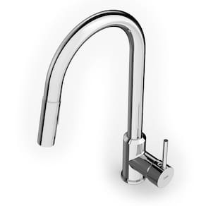 Kit com 3 Monocomando para Cozinha de Mesa Bica Extraível U" com 2 Funções Prática Celite Cromado