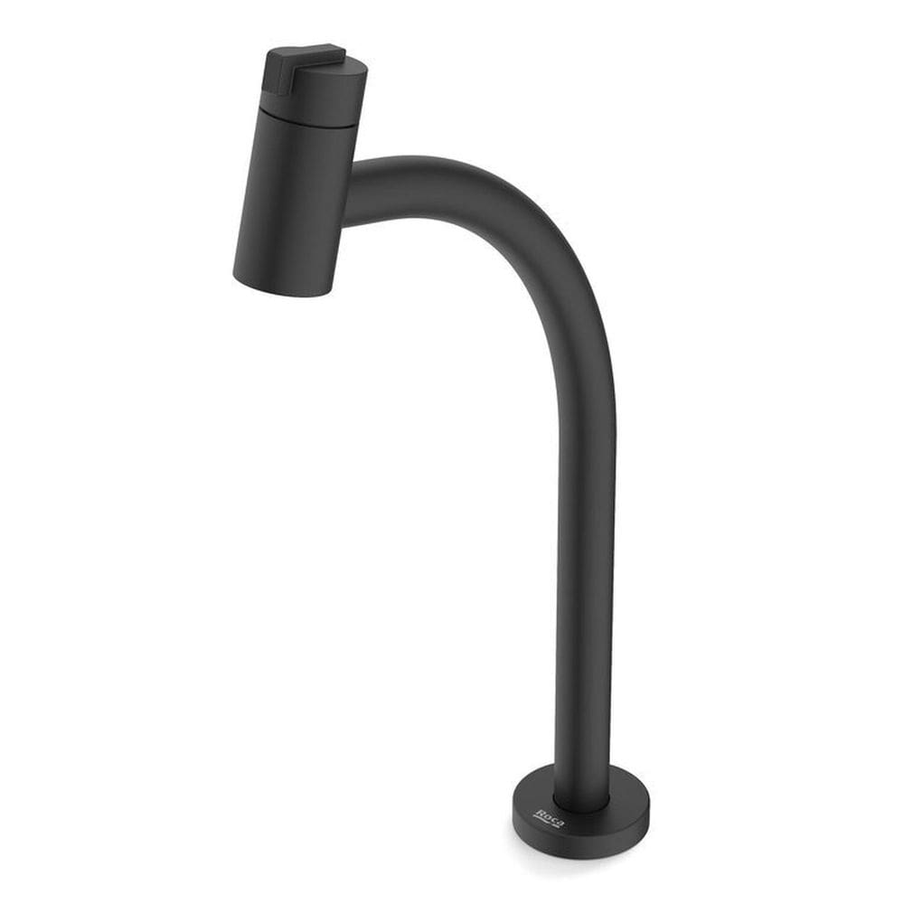 Kit com 3 Torneira para Lavatório de Mesa Bica Alta New Singles One Preto Matte