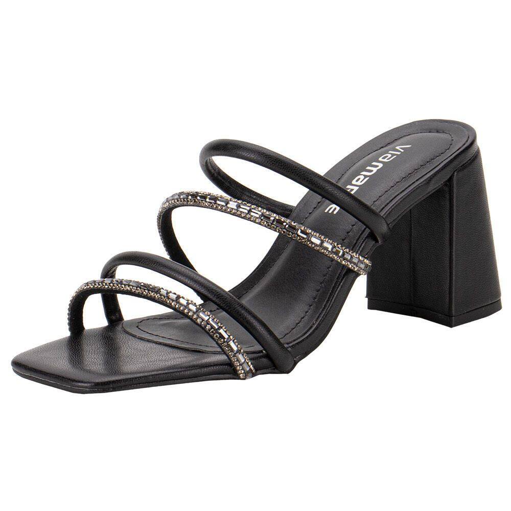 Tamanco Feminino Salto Grosso Via Marte 105012