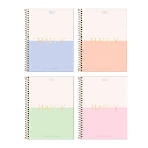 Caderno espiral Univ 1x1 80 fls Happy Tilibra
