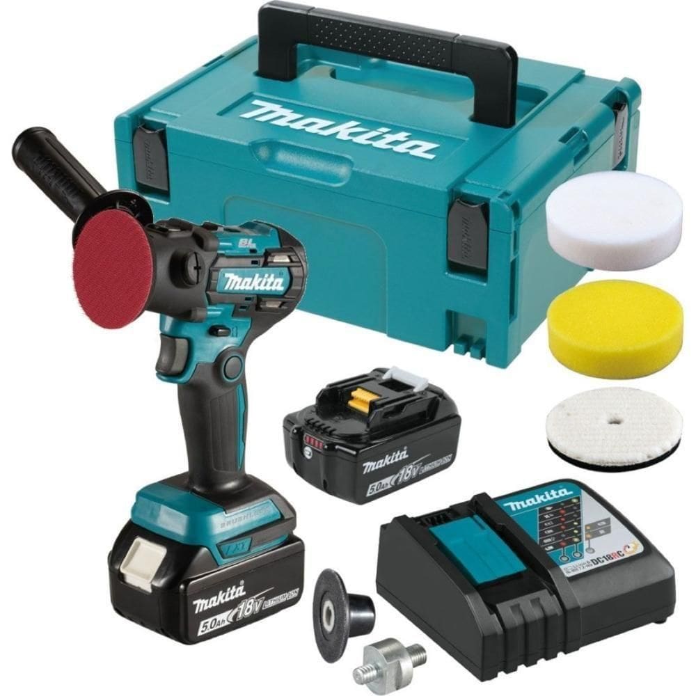 Lixadeira Vertical 75mm Sem Fio 18v Com 2 Baterias Carregador Maleta Acessórios Dpv300rtj Makita