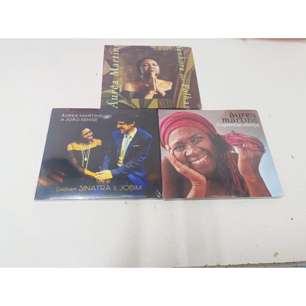 Cd Àurea martins e Jão Senesi / Depontacabeça /Senhora (3CDS