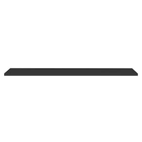 Prateleira Flutuante Para Cozinha Com Suporte Invisível 68x20cm Yara Preto - Lumil
