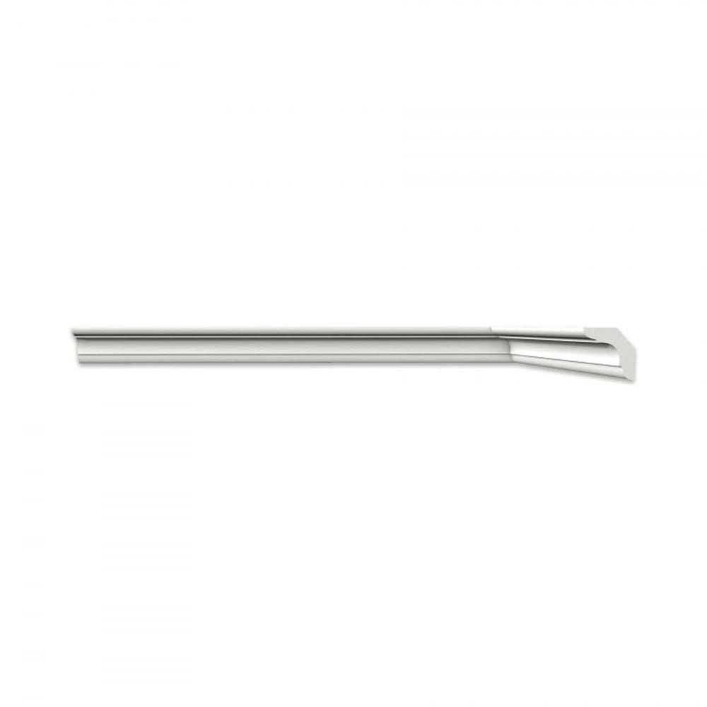 Kit com 20 Barras Roda Teto Perfil de Poliestireno C50 HomEstar 40m Branco
