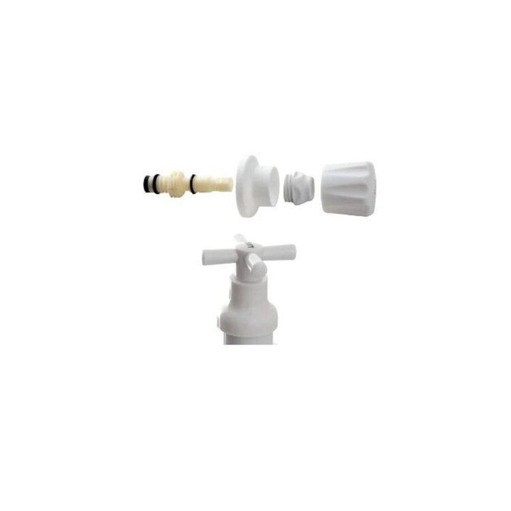 KIt 2 Acabamentos Registro de Pressão Abs Branco