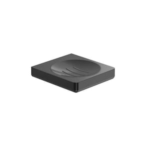 Kit com 3 Saboneteira Tempo Elegante Brushed Titanium Black