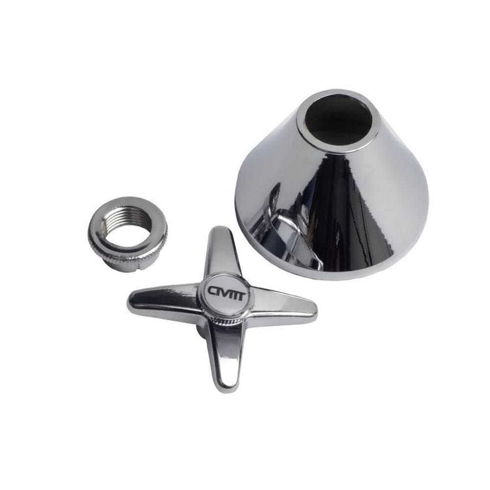 Kit 2 Acabamentos Metal C23 Registro 1/2 e 3/4 Universal Inox