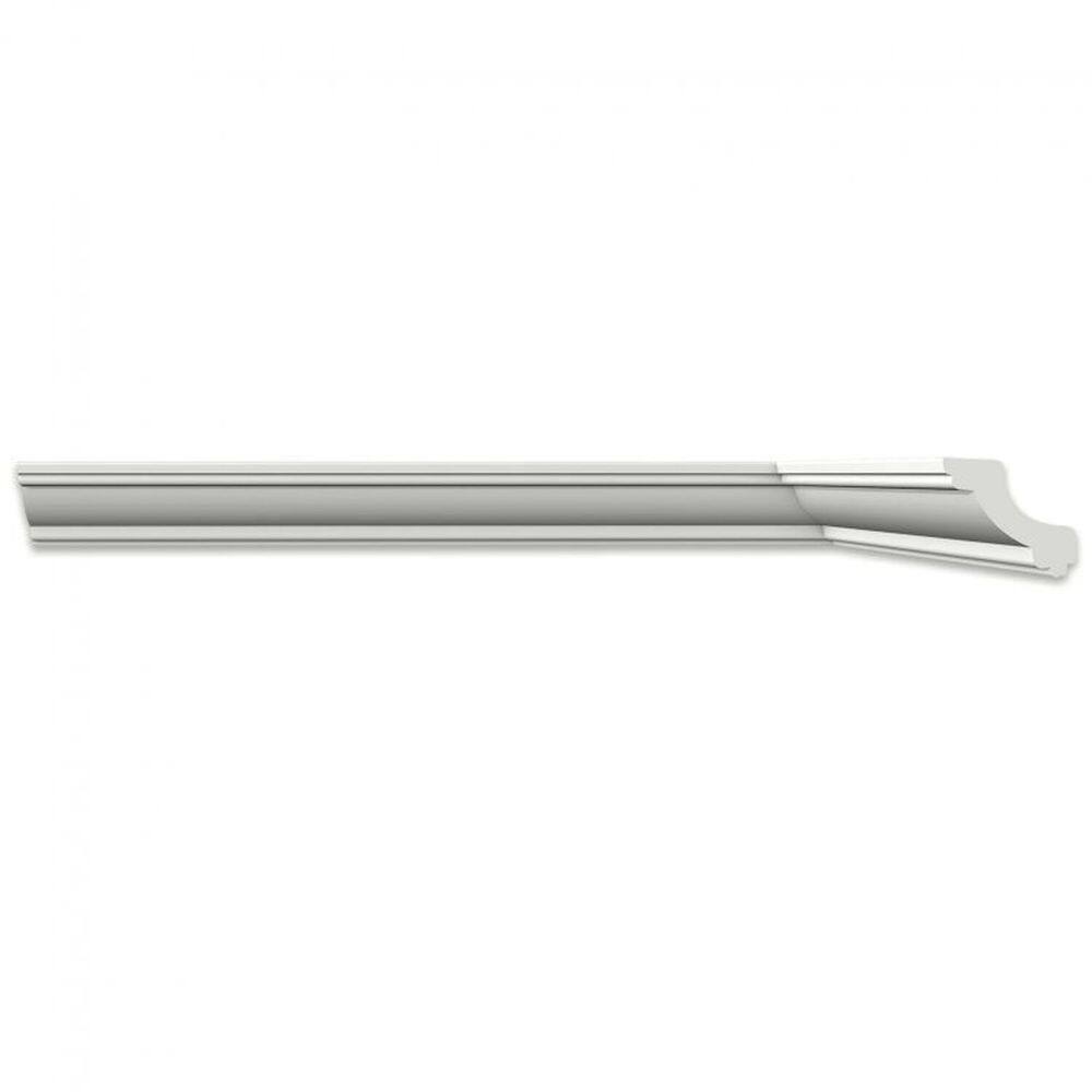 Kit com 5 Barras Roda Teto Perfil de Poliestireno JO Homestar 10m Branco