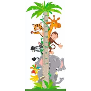 Adesivo Fita Métrica Girafa Medir Criança Pediatra Creche Jardim