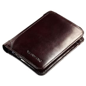 Carteira Masculina Clássica de Couro Antifurto