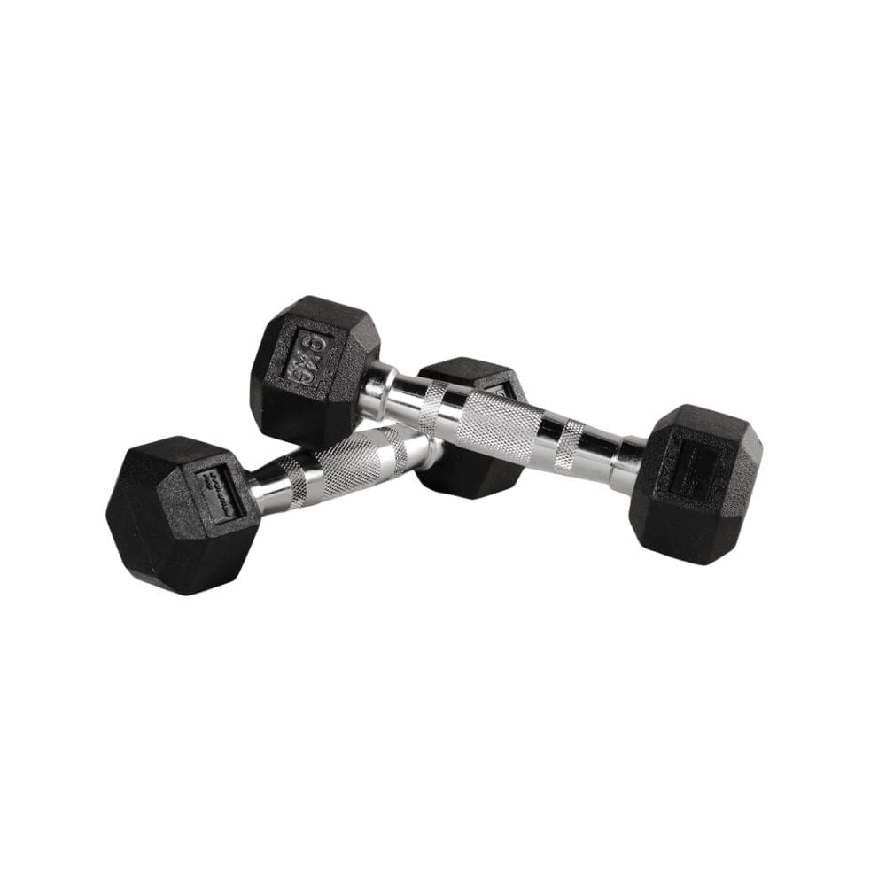 Par de Halteres Sextavados de 9Kg