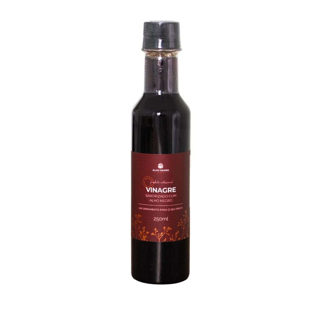 Vinagre saborizado com Alho Negro 250ml - Alho Negro do Sítio