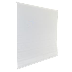 Persiana Rolo Screen Branca 120 (L) x 220 (A) Cortina Solar P/ Sacada Varanda C/ Kit de Instalação