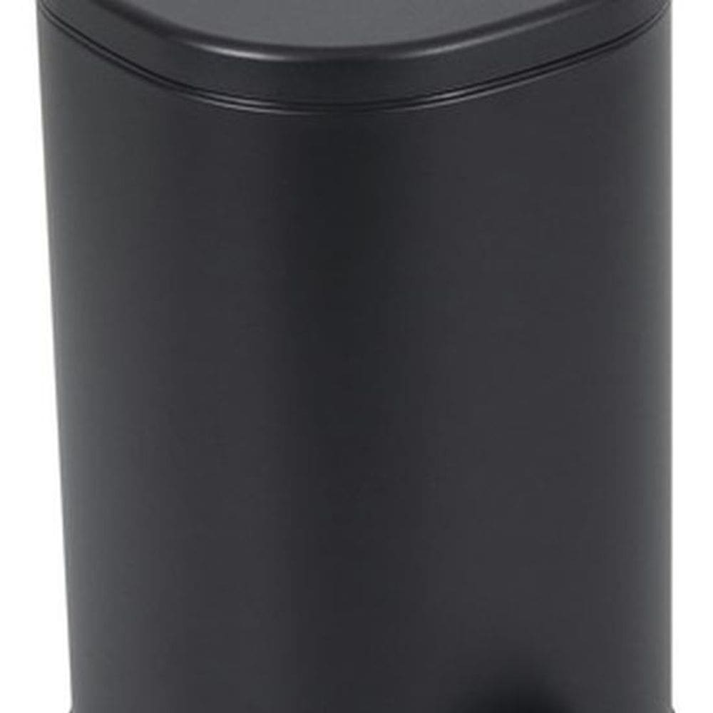 Lixeira De Chão Para Banheiro 5l Metal 30x20x20cm - Preto