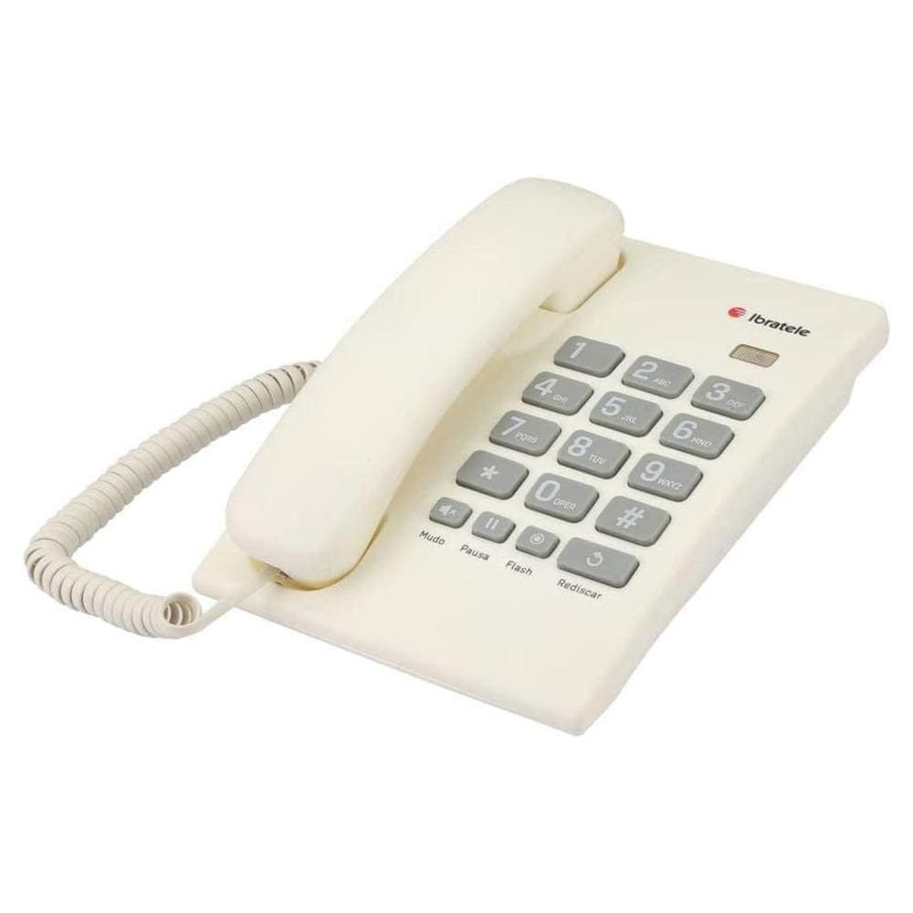 Telefone de Mesa Ibratele 04567 Branco