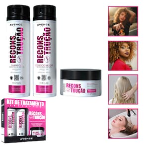 Kit Shampoo + Condicionador + Máscara 300gr Reconstrução