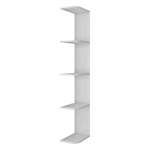 Prateleira Externa Luna Para Guarda Roupas Smim 100% Mdf Móveis Peroba Branco Brilho Branco Brilho