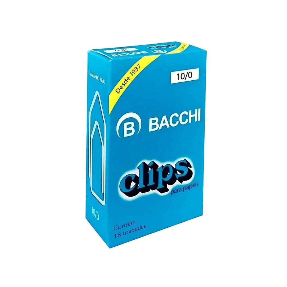 Clips Galvanizado Aço 10/0 Bacchi Caixa com 18 Unidades - Bacchi