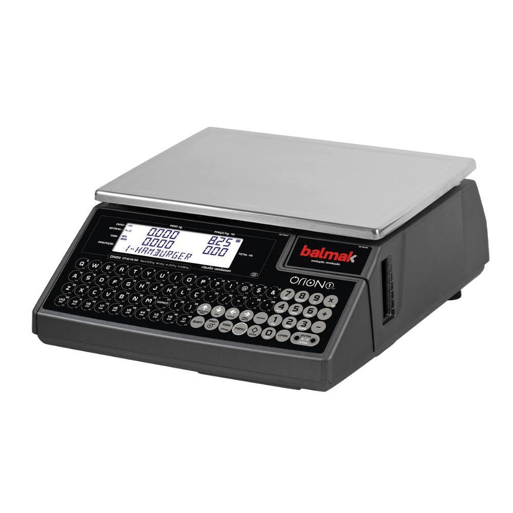 Balança Digital Comercial Balmak Órion 1 Key com Impressor Integrado Bivolt OT-6/15/301PE