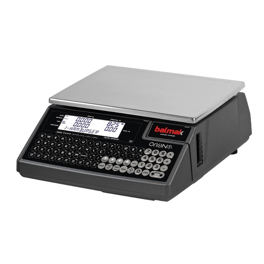 Balança Digital Comercial Balmak Órion 1 Key com Impressor Integrado e Wi-fi Bivolt OT-6/15/301PW