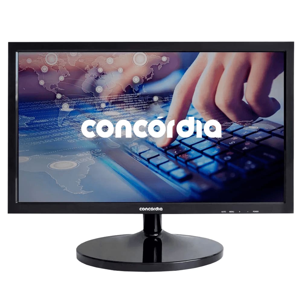 Monitor Concórdia E185 18.5” Led VGA, HDMI e VESA