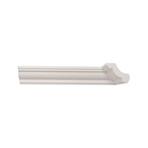 Rodateto de Poliestireno 4,5cm X 50mm Liso Metro Linear 5101j Barra com 2,0 Ml - caixa com 2 Unidade - Branco
