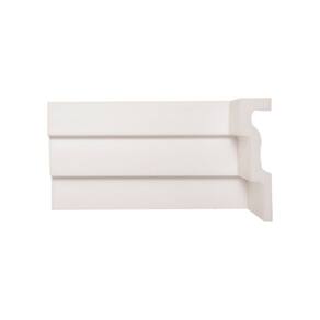 Rodateto de Poliestireno 12cm X 30mm Liso Metro Linear 5101m1 Barra com 2,0 Ml - caixa com 2 Unidade - Branco