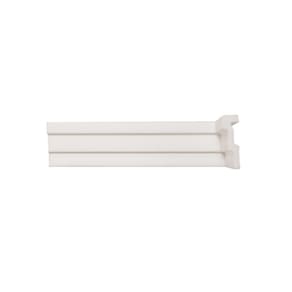 Rodateto de Poliestireno 6cm X 20mm Liso 2,0 metro linear - caixa com 2 Unidade - Branco