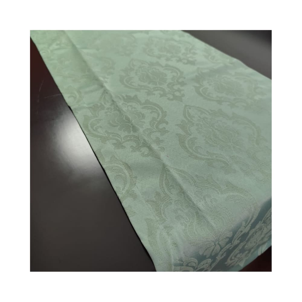 Caminho Trilho de Mesa 40 x 220 Tecido Grosso Jacquard Algodão Poliester Verde