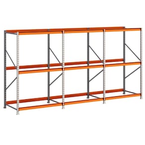 Porta Pallet 2250kg 1 Inicial 2 Continuações 200x120x60 3 Níveis Sem Bandeja MPP250 Amapá