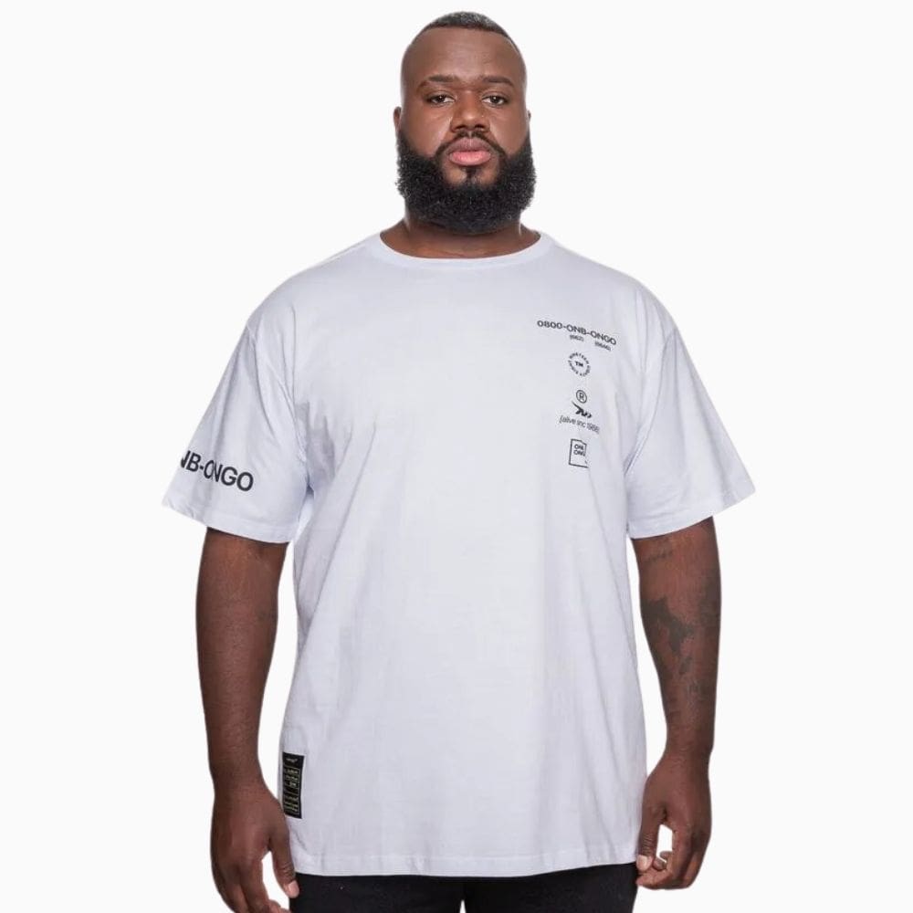 Camiseta Masculina Onbongo Plus Size Branca ON226 Branco