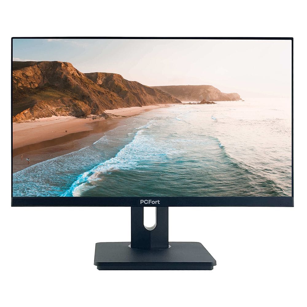 Monitor Empresarial PCFort T2420 23,8" Led Full HD - HDMI - VGA - PIVOT com ajuste de altura e rotação
