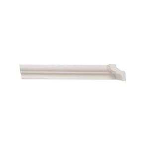 Kit com 15 Barras Rodateto de Poliestireno 3,5cm X 30mm Liso 30m Branco