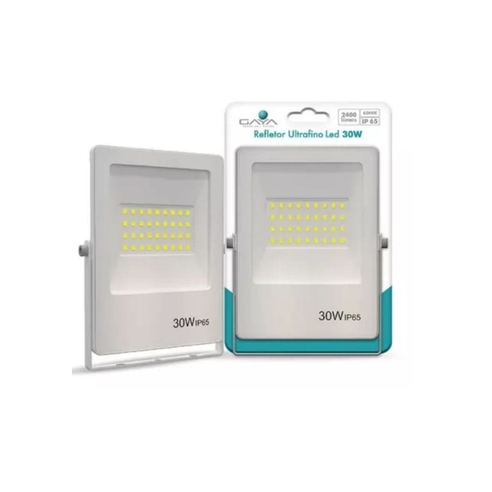 Gaya Refletor Led 30w 6500k Ultrafino Branco 2400lm