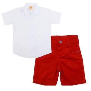 Conjunto Social Infantil Menino Bermuda Camisa Festa Evento