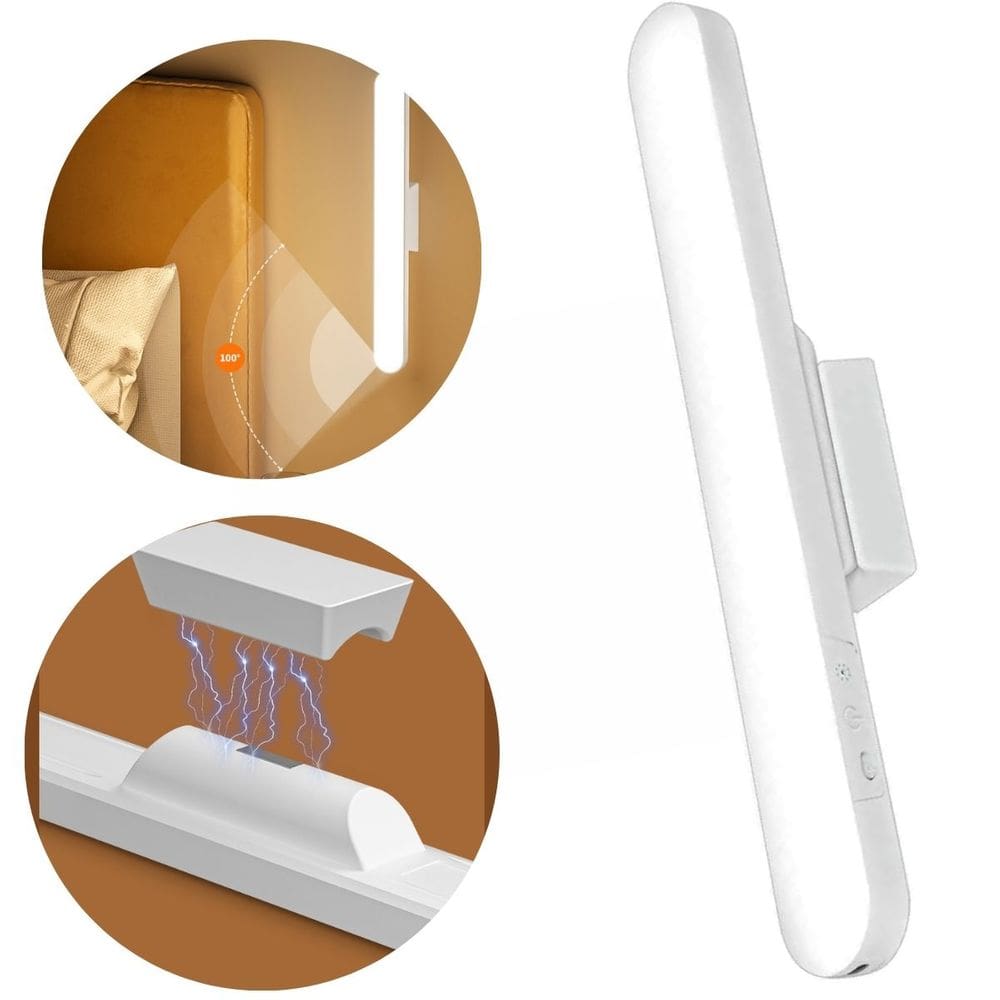 Luminária LED Magnética Touch Recarregável USB 3 Modos