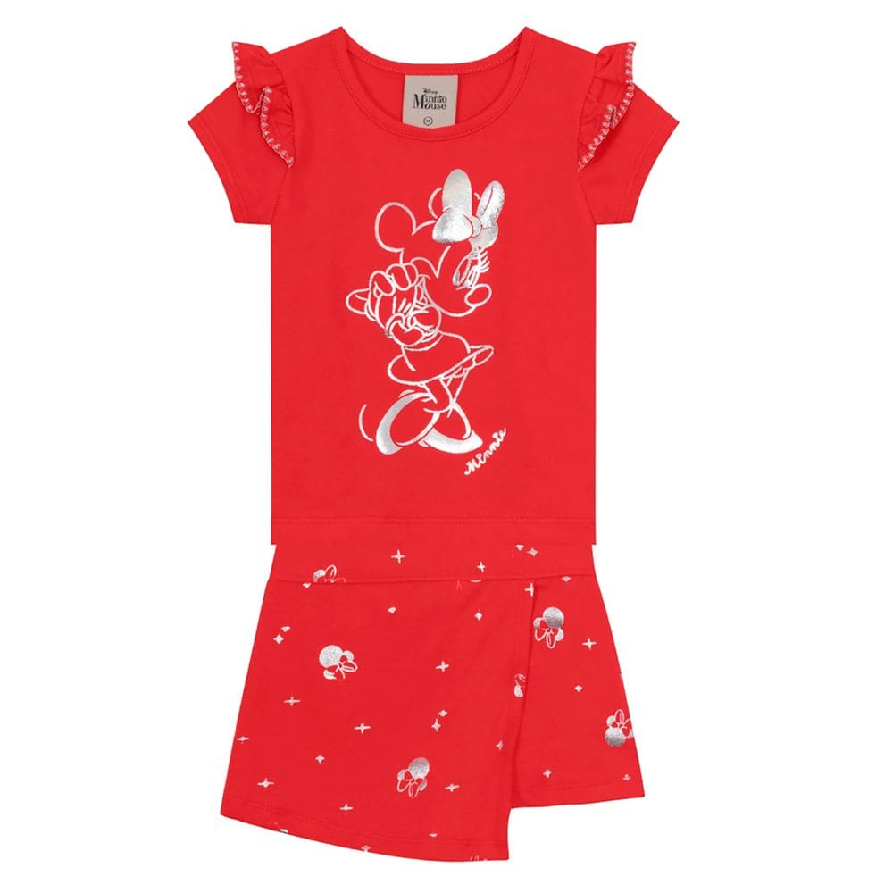 Conjunto bebê menina da minnie Mundi