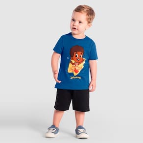 Camiseta infantil menino 3 palavrinhas Brandili