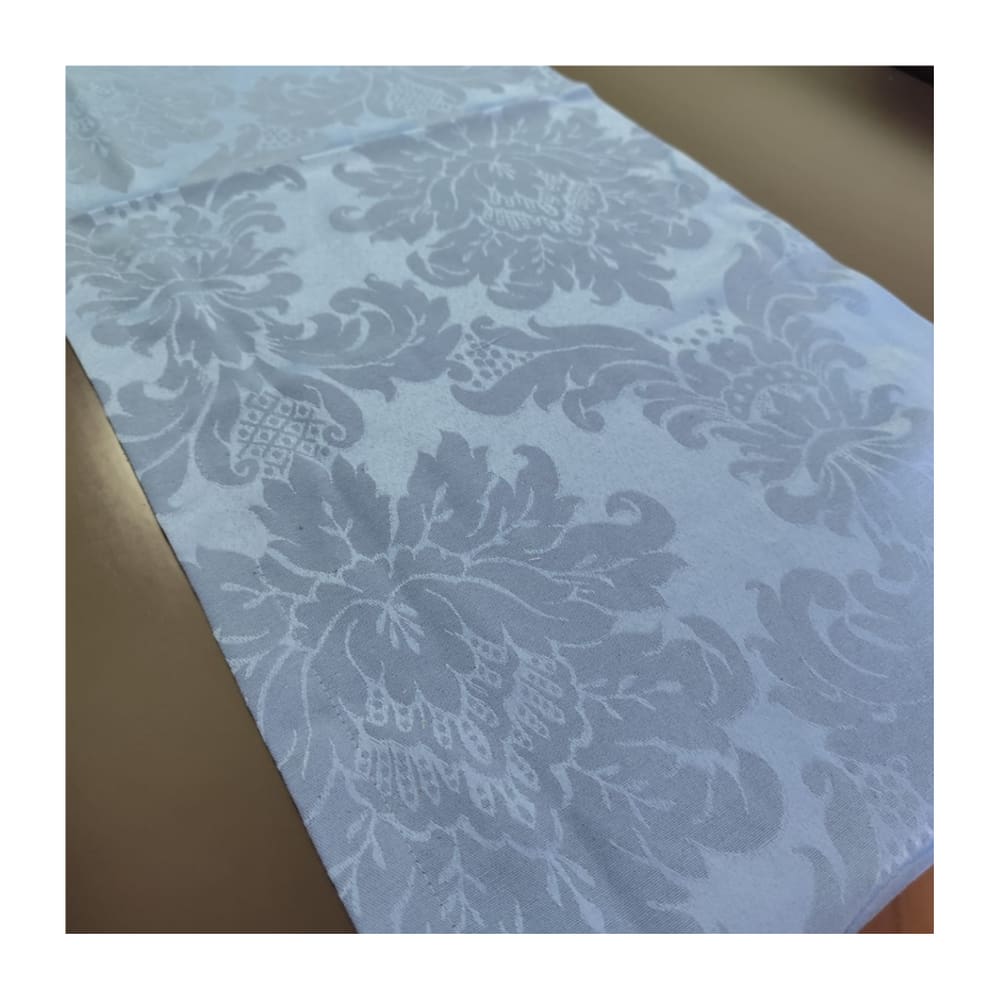 Caminho Trilho de Mesa 40 x 150 Tecido Grosso Jacquard Algodão Poliester Azul