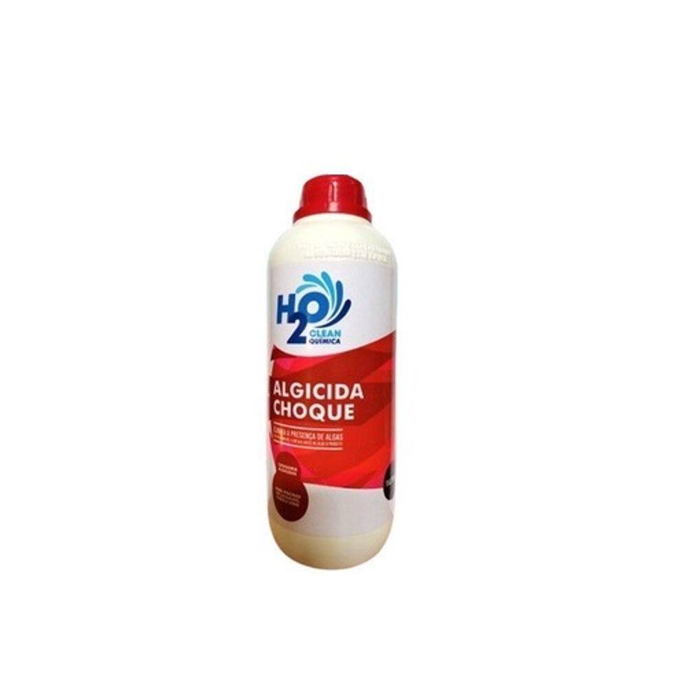 Algicida Choque Para Piscina 1 Unidade 1L H2O Clean Química