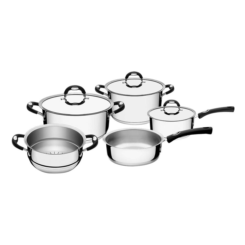 Jogo de Panelas Fundo Triplo Tramontina Duo Silicone 65480010 Inox