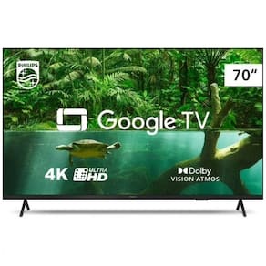 Smart TV Philips 70 polegadas 4K UHD, LED, PUG7408/78